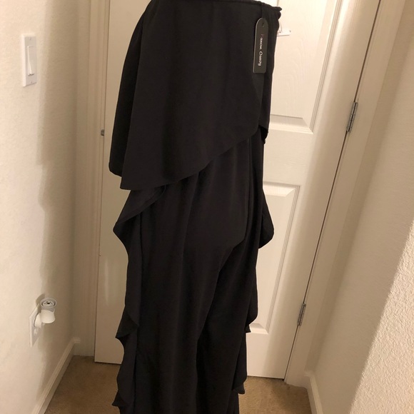 Black Strapless Wide Leg Pant Suit - Picture 4 of 6